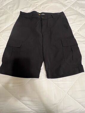 Lee Black Men's Cargo Shorts with Side Pockets